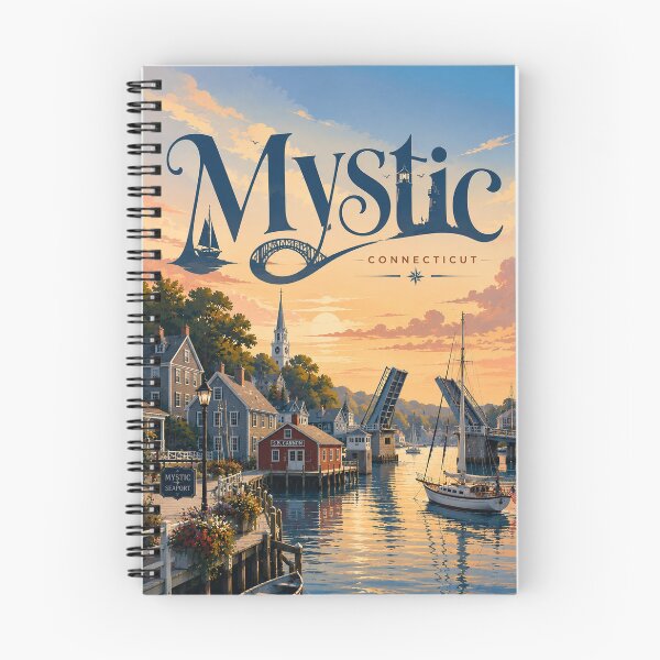 Item preview, Mystic Connecticut Seaport Harbor Drawbridge and Sailboats designed and sold by Aryabek.