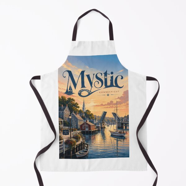 Item preview, Mystic Connecticut Seaport Harbor Drawbridge and Sailboats designed and sold by Aryabek.