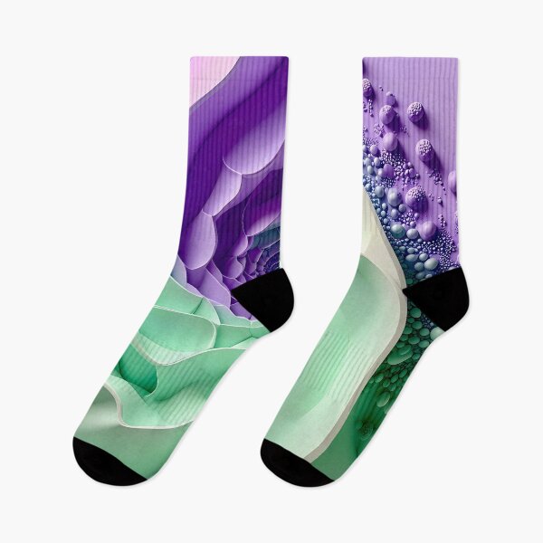 Item preview, Mint Green and Violet Geometric Spiral designed and sold by Vicky Brago-Mitchell®.