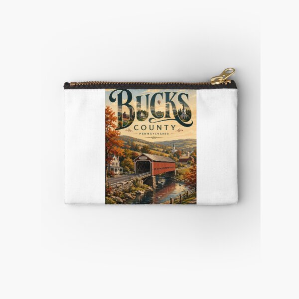 Item preview, Bucks County Pennsylvania Covered Bridge and Delaware Valley Countryside designed and sold by Aryabek.