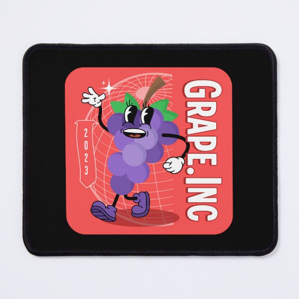 Item preview, Grape Pop Retro 1930s Rubber Hose Fruit Art designed and sold by Whdesign4.