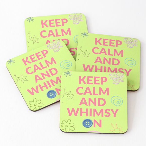 Item preview, "Keep Calm and Whimsy On" Poster designed and sold by ashtenprints.