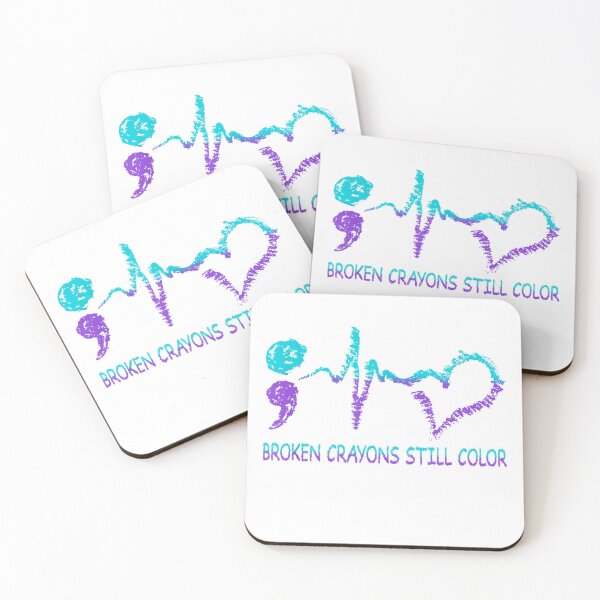 Item preview, Broken Crayons Still Color Suicide Prevention Mental Health T-Shirt designed and sold by NERD-AI.