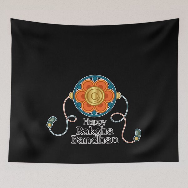 Aperçu de l'œuvre Raksha Bandhan 2026 : Motif Rakhi Mandala – Cadeau traditionnel pour la fête des frères et sœurs créée et vendue par Cust-tshirts.