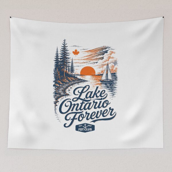 Item preview, Lake Ontario Forever Est 1867 FDT Club Vintage Sailboat designed and sold by DYALEEZ-XCR.