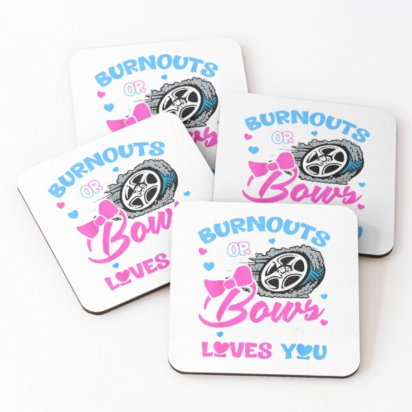 Item preview, Burnouts or Bows Auntie Loves You Gender Reveal Pink or Blue T-Shirt designed and sold by shop-insider.