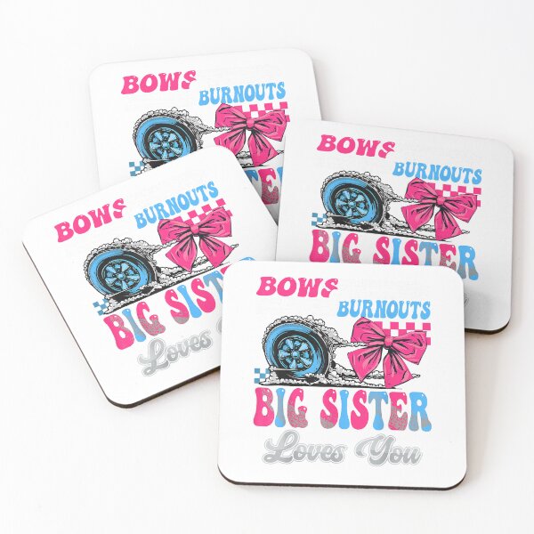 Item preview, Burnouts or Bows Big Sister Loves You Gender Reveal Party T-Shirt designed and sold by fine line.