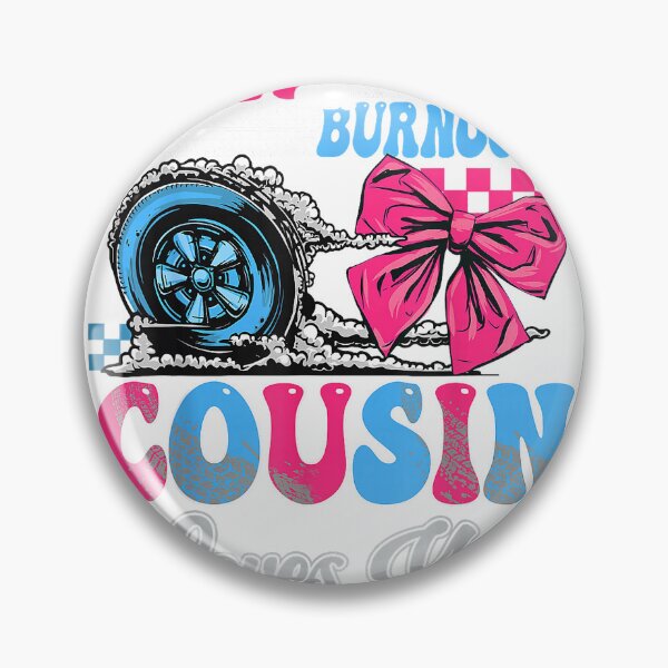 Item preview, Burnouts or Bows Cousin Loves You Gender Reveal Party T-Shirt designed and sold by teluguredbubble.