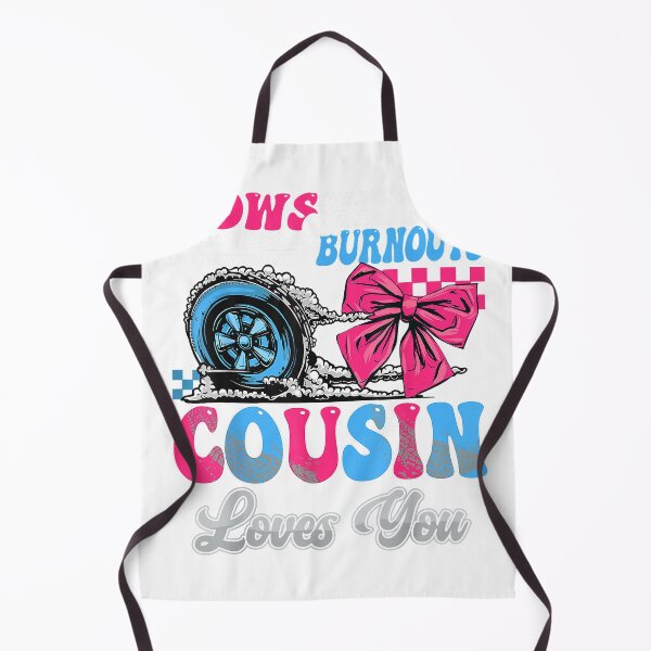 Item preview, Burnouts or Bows Cousin Loves You Gender Reveal Party T-Shirt designed and sold by teluguredbubble.