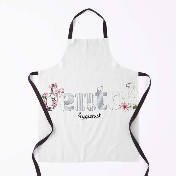 Item preview, Floral Patchwork Dental Hygienist Bubble Letters designed and sold by lht6474.