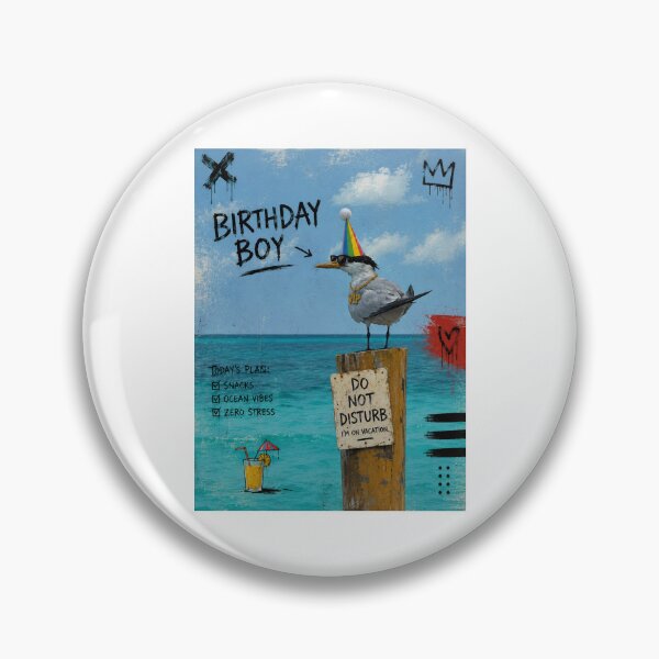 Item preview, Birthday Boy Seagull on Vacation designed and sold by LuvePress.