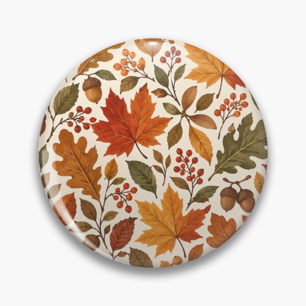 Item preview, Autumn Leaves Botanical Pattern designed and sold by Kooyana04.