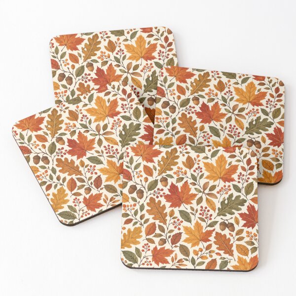 Item preview, Autumn Leaves Botanical Pattern designed and sold by Kooyana04.