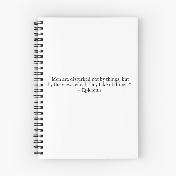 Item preview, Men Are Disturbed Not by Things, But by the Views They Take of Things – Epictetus Quote designed and sold by The Prose Atelier.