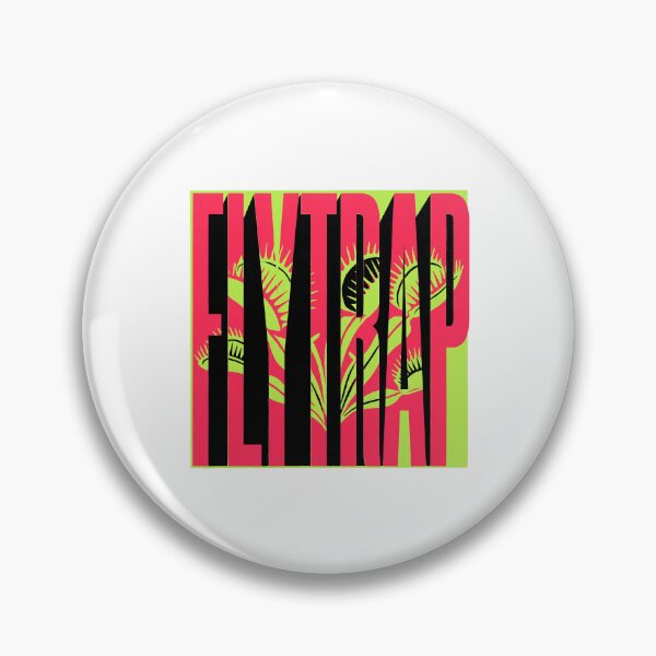 Item preview, Flytrap Venus Carnivorous Plant Neon Pink Typography Graphic designed and sold by KiwiRider.