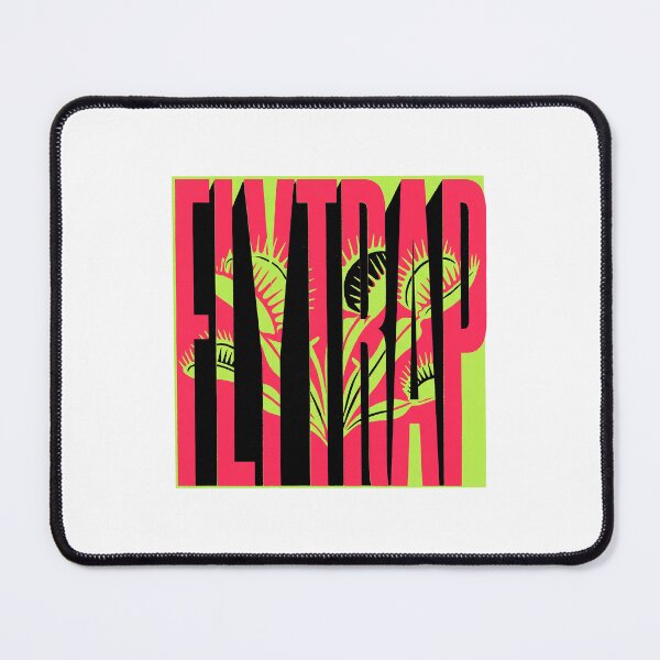 Item preview, Flytrap Venus Carnivorous Plant Neon Pink Typography Graphic designed and sold by KiwiRider.