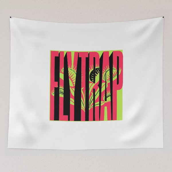 Item preview, Flytrap Venus Carnivorous Plant Neon Pink Typography Graphic designed and sold by KiwiRider.