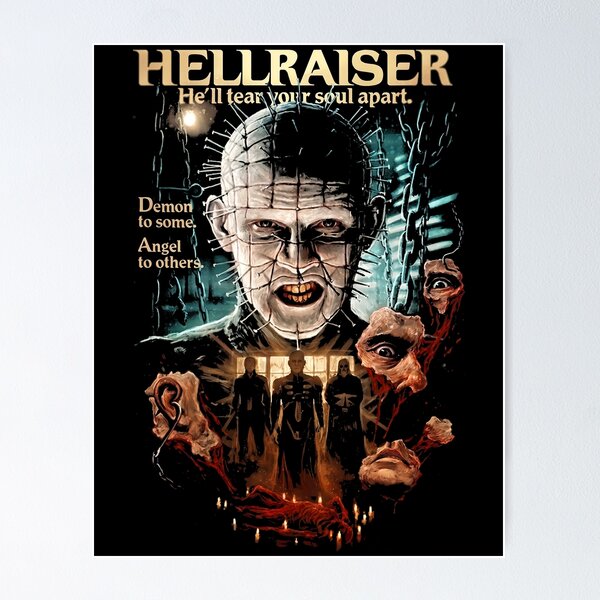Item preview, Retro Hellraiser Horror Movie designed and sold by JsWoot.