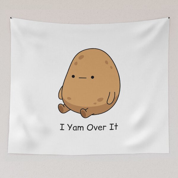 Item preview, I Yam Over It Cute Potato designed and sold by sweetfourty.