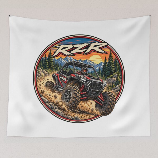 Artikelvorschau, Polaris RZR Mountain Sunset Off-Road Adventure Side-by-Side UTV Graphic entworfen und verkauft von alwaysadeal.