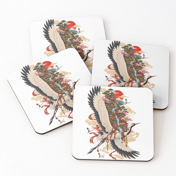 Item preview, Kondarion, the Host of the Great City – Japanese Ukiyo-e Crane designed and sold by Substance_life.