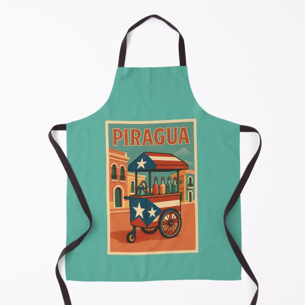 Item preview, PIRAGUA BORICUA - Vintage Puerto Rico Poster Art designed and sold by Urban-InkStudio.
