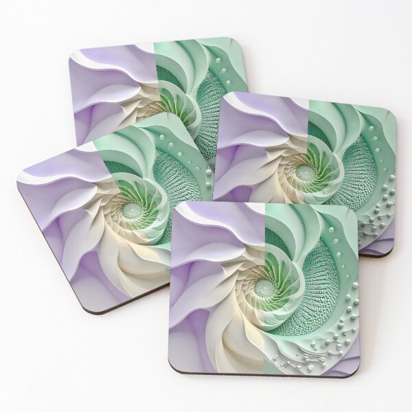 Item preview, Duality of Mint Waves and Lavender Beads designed and sold by Vicky Brago-Mitchell®.