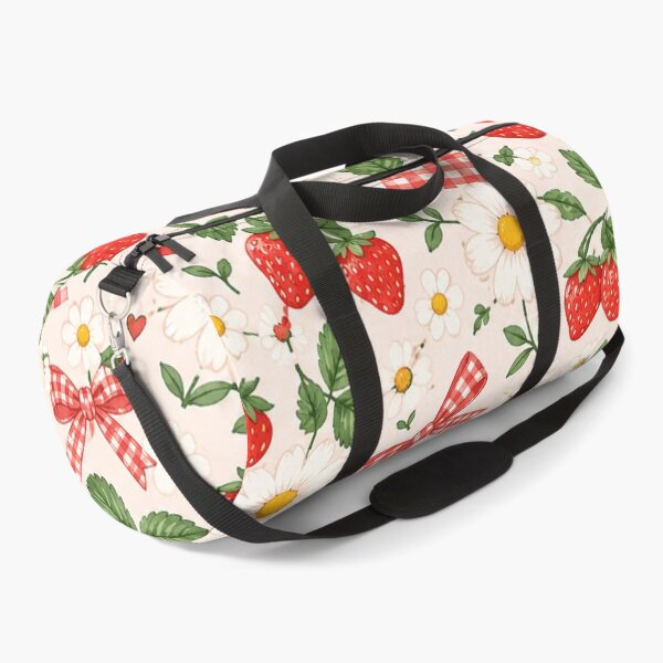 Item preview, Tiny Strawberry Daisy Picnic Pattern – Cute Cottagecore Floral designed and sold by RJACreative.