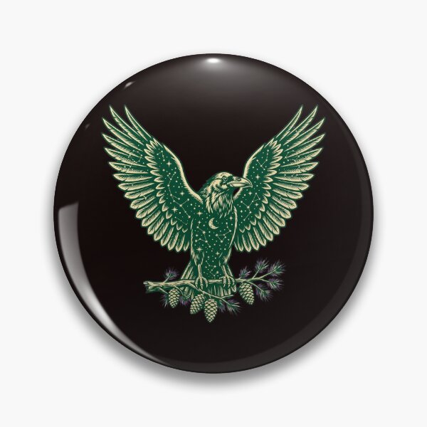 Item preview, Celestial Raven - Vintage PNW Raven Shirt - Retro Gothic Cascadia Gift designed and sold by ElevatedPNW.