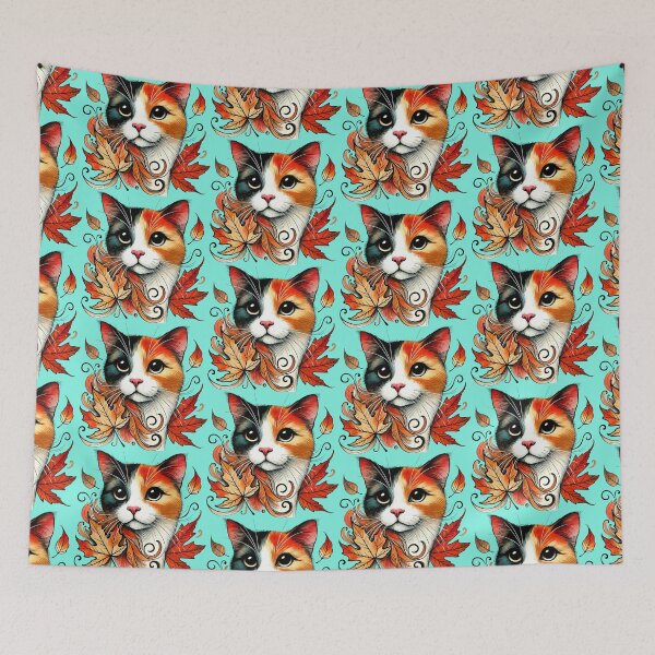 Item preview, Colors of Autumn Calico Cat designed and sold by Lion and Lamb Design.
