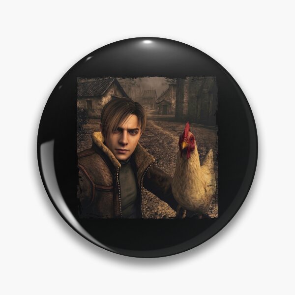 Item preview, Vintage RE4 Leon & Chicken designed and sold by JsWoot.