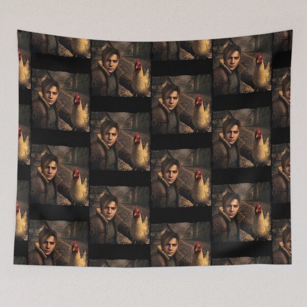 Item preview, Vintage RE4 Leon & Chicken designed and sold by JsWoot.