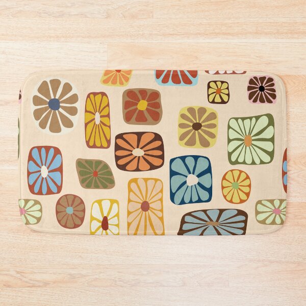 Item preview, 70s Beige Retro Daisies designed and sold by jehb.creative.