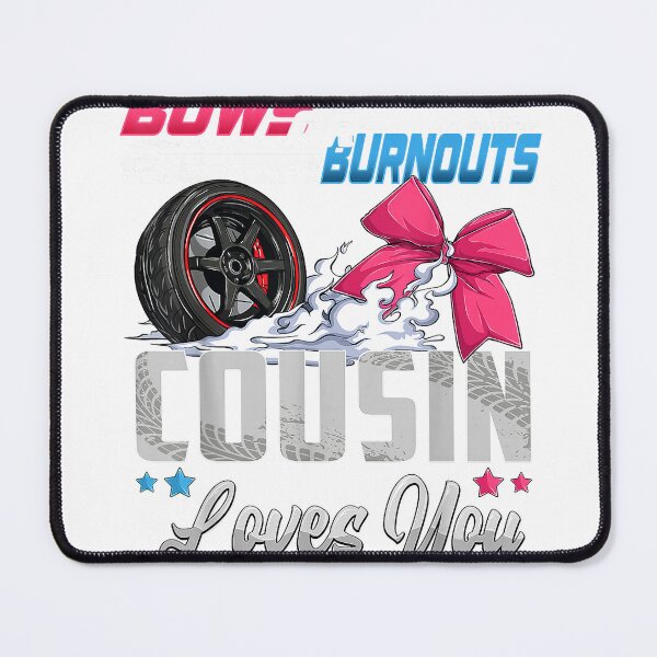 Item preview, burnouts or Bows Gender Reveal Party Announcement Cousin T-Shirt designed and sold by PrintWaveMagic.