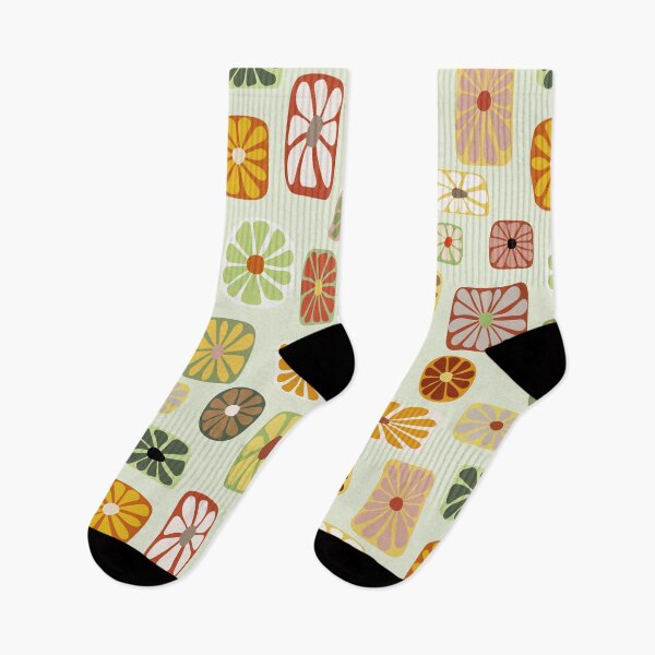Item preview, 70s Green Retro Daisies designed and sold by jehb.creative.
