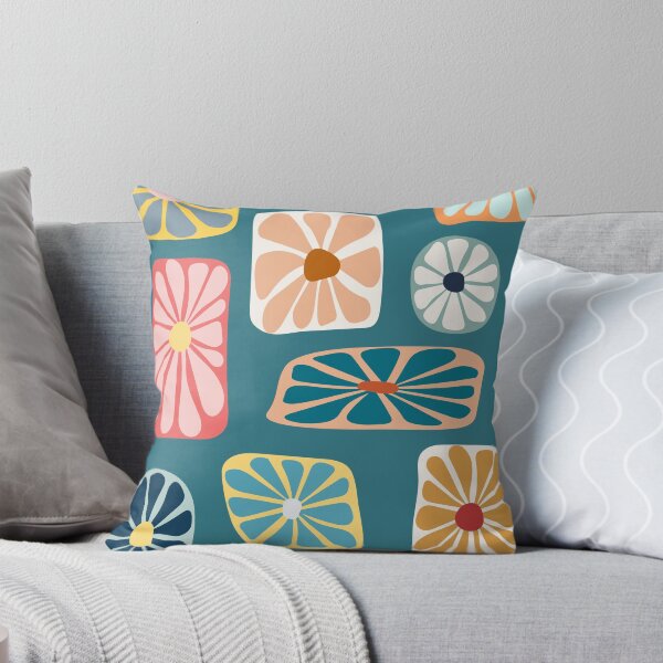 Item preview, 70s Blue Retro Daisies designed and sold by jehb.creative.