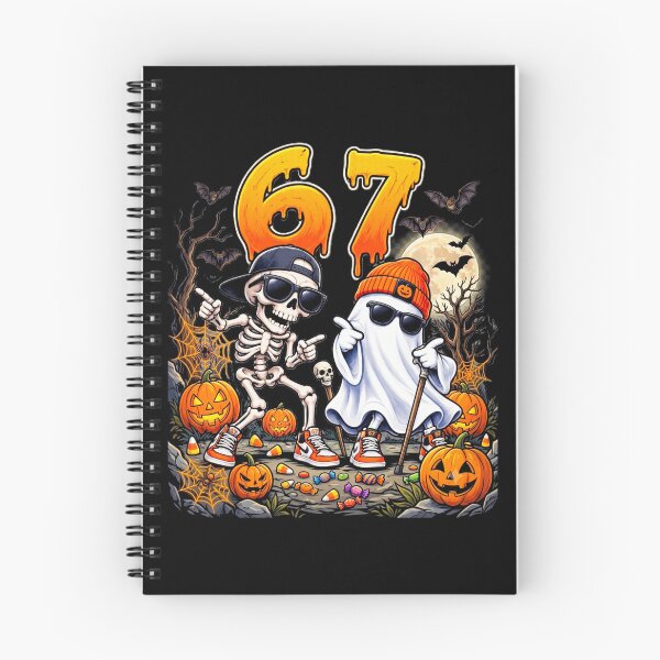 Item preview, 67 Six-Seven Halloween Funny Dripping Skeleton and Ghost 6 7 designed and sold by 519xdesign.
