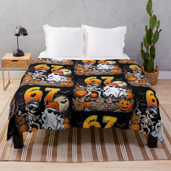 Item preview, 67 Six-Seven Halloween Funny Dripping Skeleton and Ghost 6 7 designed and sold by 519xdesign.