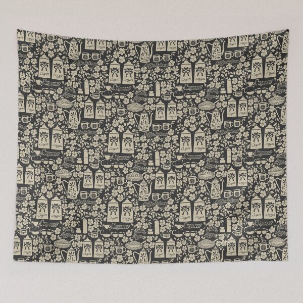 Item preview, Coffee cups , coffee pots, espresso, coffee beans - Vintage Coffee Shop designed and sold by DColourMuse.