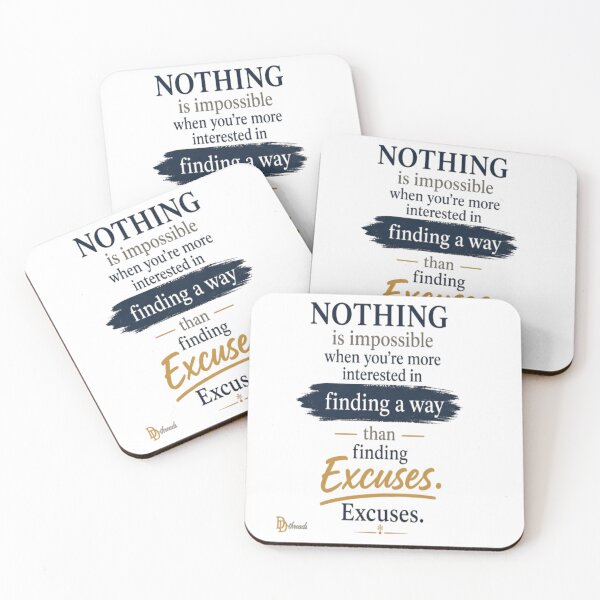 Item preview, Nothing Is Impossible Finding a Way Quote designed and sold by DesignerThreads.