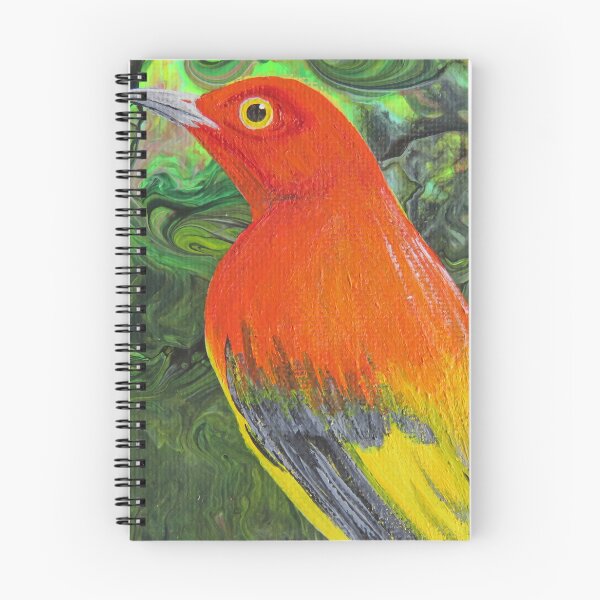 Item preview, Flame Bowerbird designed and sold by Magpie's Miscellany.