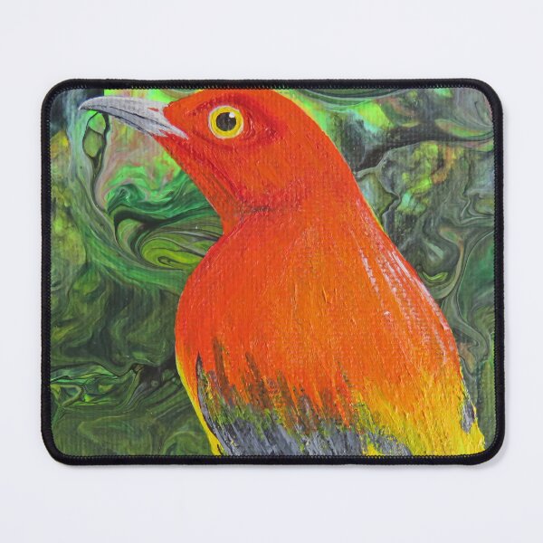 Item preview, Flame Bowerbird designed and sold by Magpie's Miscellany.