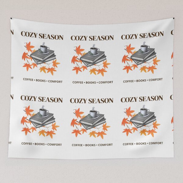 Item preview, Cozy Season, Coffee & Books designed and sold by Umbrella urban.