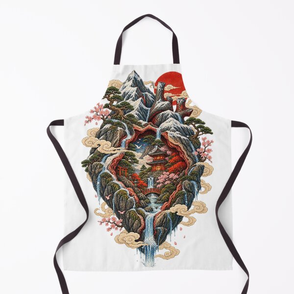 Item preview, Heart Mountain – Japanese Ukiyo-e Mountain Temple Art designed and sold by Substance_life.