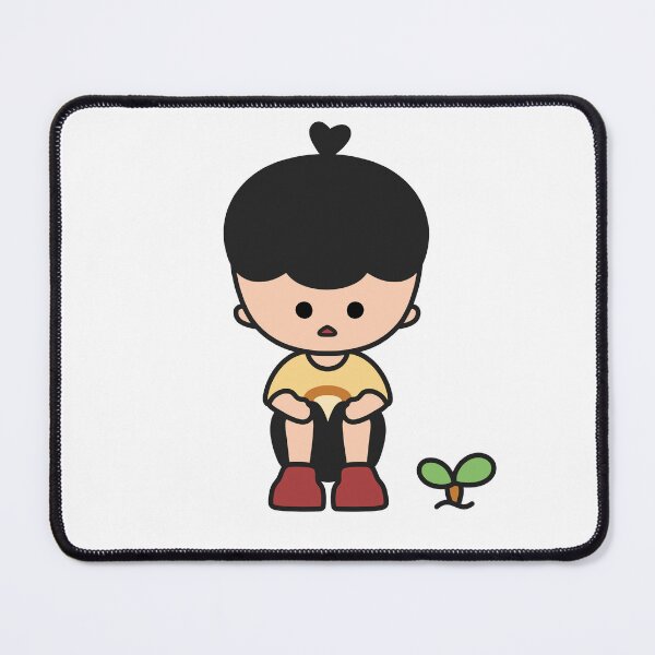 Item preview, Cute Little Boy with Plant - KURA designed and sold by KURA - Cozy inside.