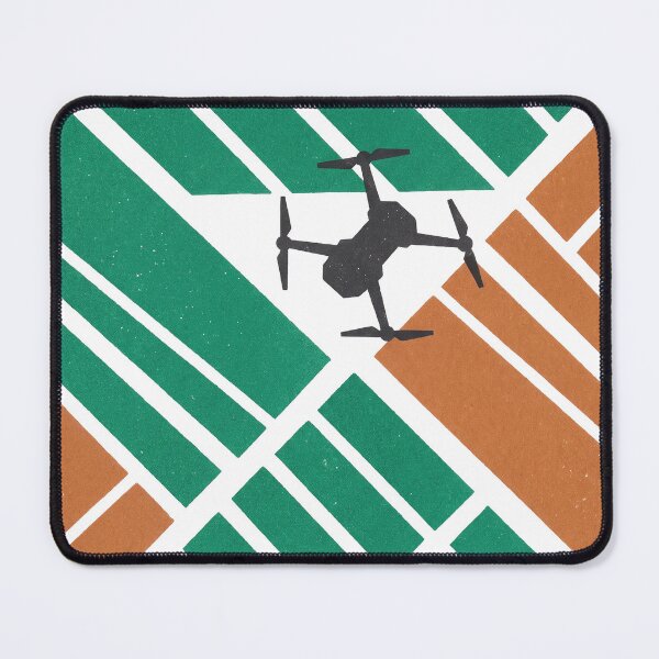 Item preview, Aerial View Drone Quadcopter Agricultural Survey Grid Map Graphic Art designed and sold by KiwiRider.