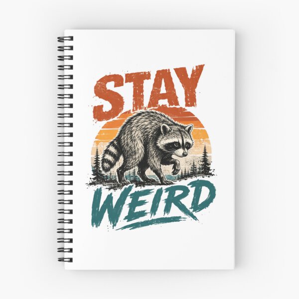 Item preview, Stay Weird Raccoon Unique Individual Retro Wildlife designed and sold by HumansStuck12.