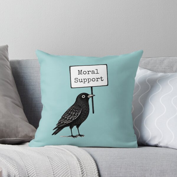 Aperçu de l'œuvre Corbeau de soutien moral Oiseau drôle créée et vendue par LuvePress.