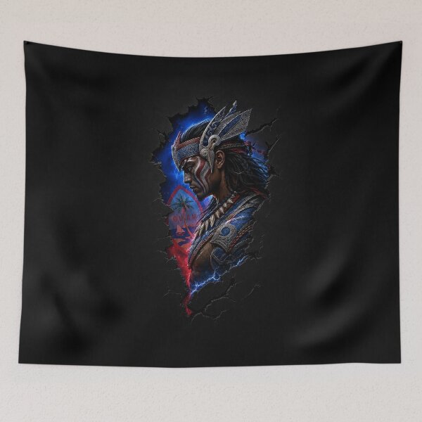 Item preview, Guåhan Rift Sentinel: Strength Carved Through the Darkness designed and sold by BlissBlvdShop.