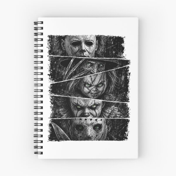 Item preview, Horror Movie Icons Michael Freddy Chucky Pennywise Jason Slasher Collage designed and sold by DYALEEZ-XCR.